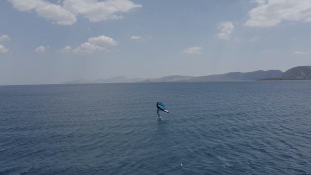 Wingfoil Ermioni Greece, Jibe almost done ;) смотреть онлайн