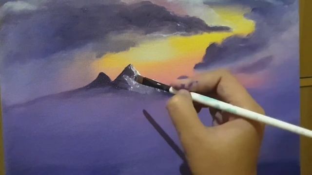 I tried following a Bob Ross tutorial painting using acrylic смотреть онлайн