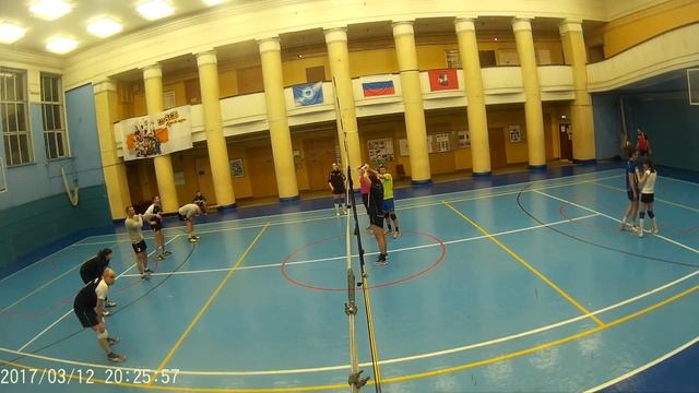 МВЛ МИКС 03, группа K 12 03 2017 Кунцево - Феникс 2-0 (25:9, 25:15) смотреть онлайн