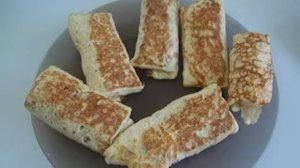 Яичные блинчики с начинкой. Маринкины творинки