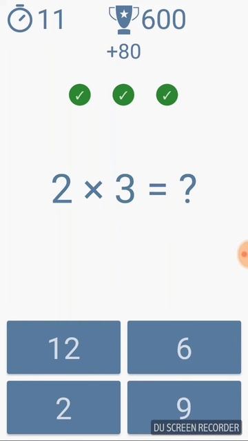 Мой рекорд в таблице умножения.