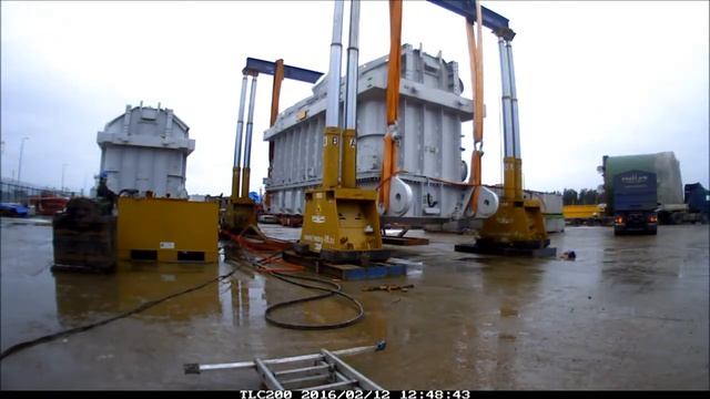 Погрузка трансформаторов портальной системой смотреть онлайн