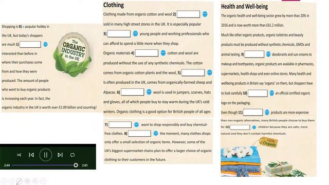 6 The organic industry in the Uk GRADE 10 смотреть онлайн