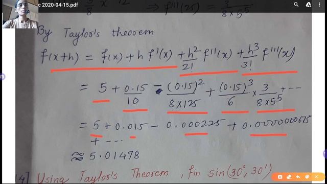 Taylor's theorem (lecture 4) смотреть онлайн