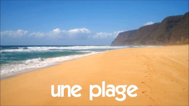 Французский язык для начинающих # 1 time lapse # une plage смотреть онлайн