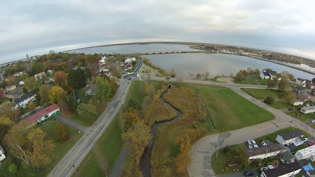 Bathurst NB Canada rc fly over Eflite 350qx Drone, Kent Pond смотреть онлайн