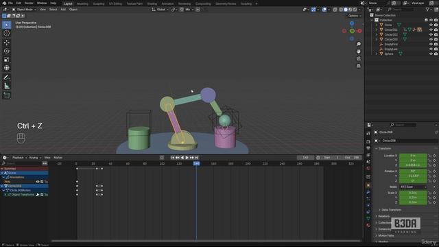 8 -Adding Keyframes to the Arm смотреть онлайн