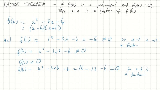 Introduction to the Factor Theorem смотреть онлайн