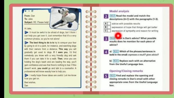 aspect 10 unit 5 Writing an email