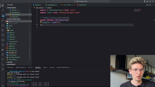 Инструкция: Деплой React приложения на Github Pages. смотреть онлайн