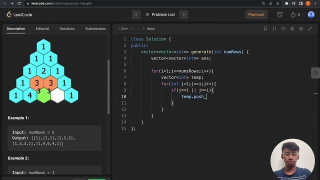 Pascal Triangle Leetcode | Striver SDE Sheet day 1 | Click and Code смотреть онлайн