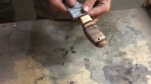 Нож из быстрореза (11р3ам3ф2) своими руками. Часть 3я.