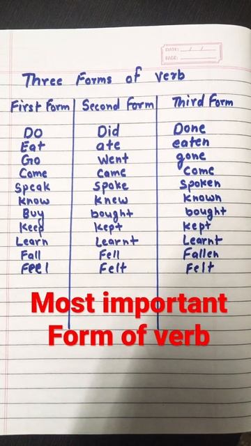 Verb ki first form second form third form / #viralvideo / #shorts смотреть онлайн