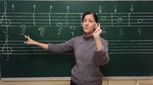 Строим простые интервалы от разных звуков вверх и вниз .