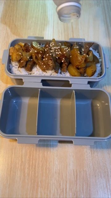 Lunchbox ideas | Teriyaki beef rice bento lunch #shorts смотреть онлайн