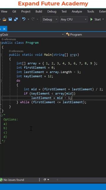 Programming Quiz Questions - Q95 - Expand Future Academy #Shorts #Programming #CSharp #Dotnet смотреть онлайн