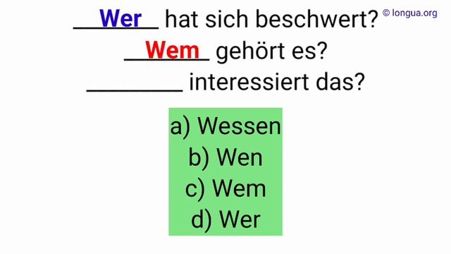 A1, A2, B1 - Deutsch lernen, Grammatik Test, Deutsche Grammatik, #dativ wer, wen, wem, wessen, смотреть онлайн
