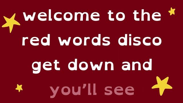 RED WORDS SET 3 | tricky words | phonics song for EYFS and KS1 | Read Write Words | Star Words смотреть онлайн