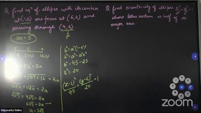 Ellipse L-04 | 29-11-2022 | Bhargav Sir | Maths 11th B4 | VSA смотреть онлайн