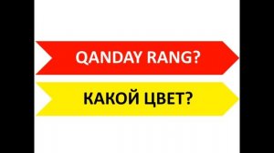 RUS TILI  RANGLAR