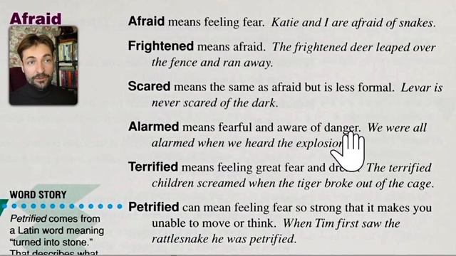AFRAID vs ALARMED какая разница между нимиАнглийские СИНОНИМЫ 2 Английский для начинающих смотреть онлайн