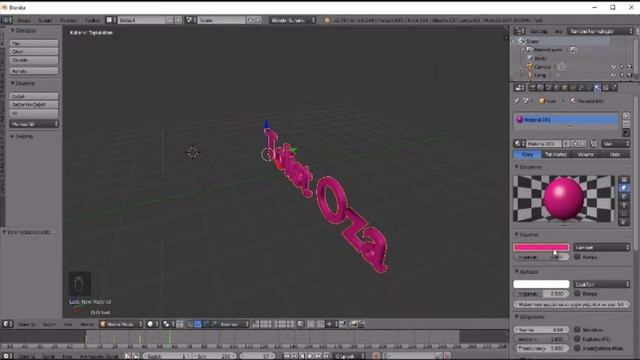 Blender 2 76: Renk Değiştiren Yazı / Color Changing Text смотреть онлайн