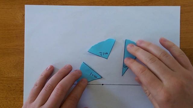 Triangle Angle Sum Theorem (Visual Proof) High School Geometry