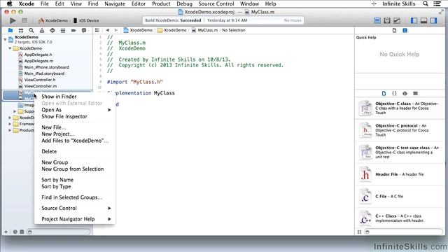 Objective-C Programming Tutorial | Using The Utility Area - The Library смотреть онлайн