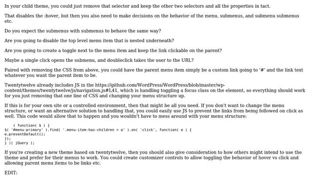 Wordpress: Switch from hover to click on Twenty Twelve Menu (2 Solutions!!) смотреть онлайн