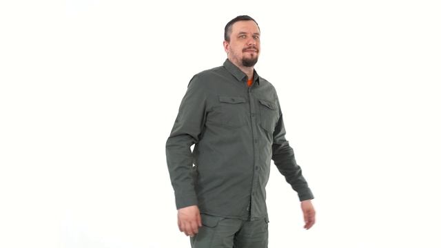 Рубашка Aigula AIG530 хаки смотреть онлайн