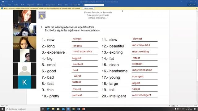 Idioma Inglés - Grupo "B", 10/08/2020 смотреть онлайн