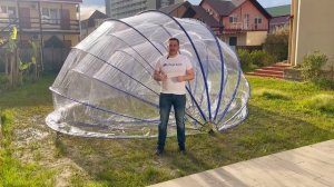Размеры тентов Pool tent для бассейнов