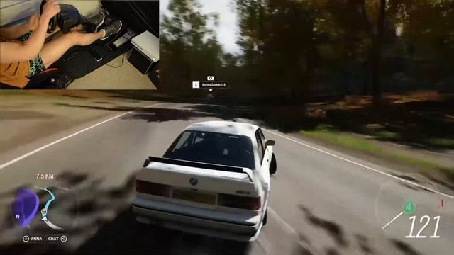 HOW TO DRIFT WITH BMW M3 E30-1991,FORZA HORIZON 4 (Steering Wheel + Shifter) GAMEPLAY смотреть онлайн