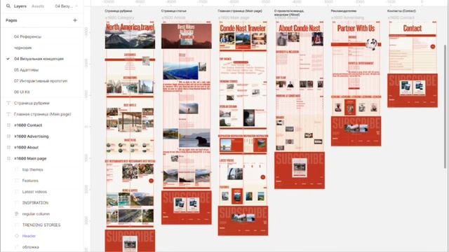 Condé Nast Traveler — Презентация редизайна новостного сайта [Школа дизайна UPROCK] смотреть онлайн
