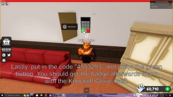 How To Get Knockoff Glove (Code Breaker Badge) in Slap Battles | Roblox
