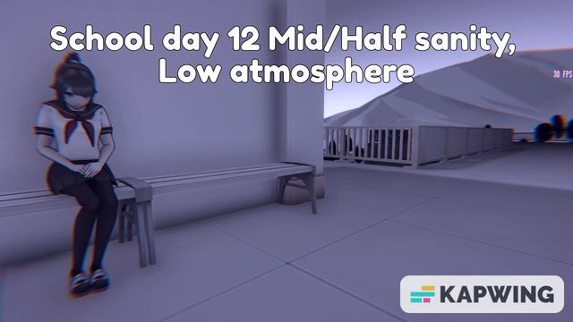 School day 12 Half/mid sanity, Low atmosphere 【Yandere Simulator】 смотреть онлайн