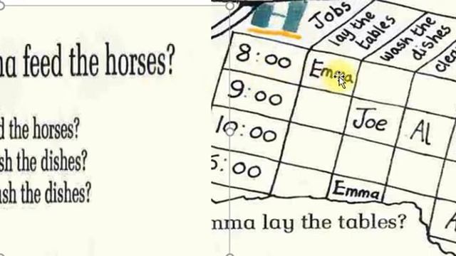 English Together 1. Unit 9. Does Emma feed the horses? p. 45 смотреть онлайн