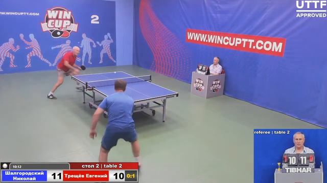 Шалгородский Николай 3-1 Трещёв Евгений Восток 2 WIN CUP 22.06.2021. Прямой эфир Зал 2. смотреть онлайн