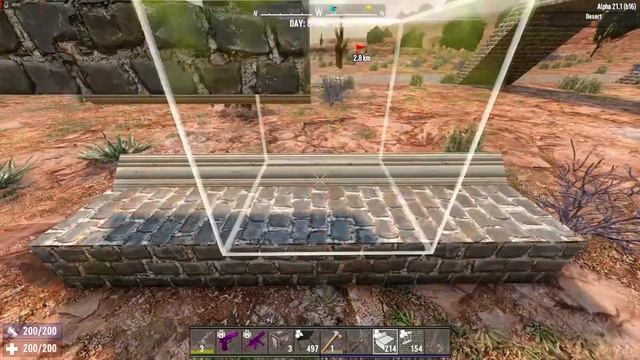 Блоки - бойницы, защита от плевков зомби. ｜ 7 Days to Die [Russian][A21] смотреть онлайн