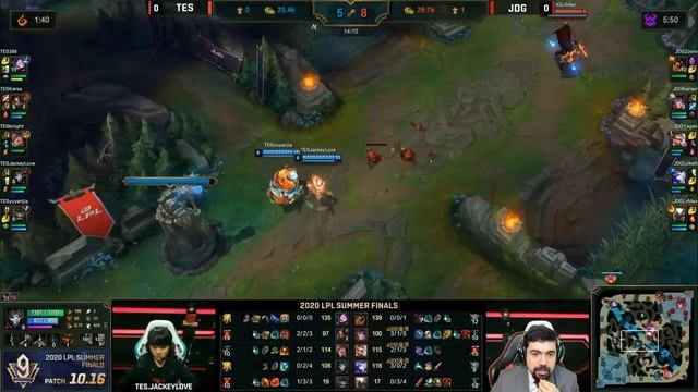 TES vs JDG | FINALS Game 1 | LPL 2020 Summer (на русском языке) смотреть онлайн
