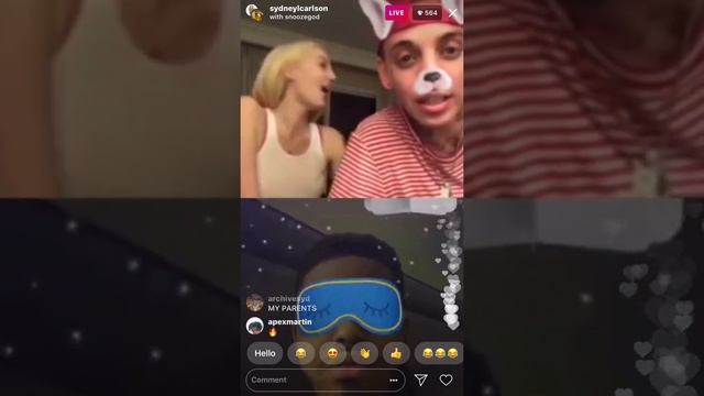 blackbear x sydneycarlson x snoozegod Live on Instagram смотреть онлайн