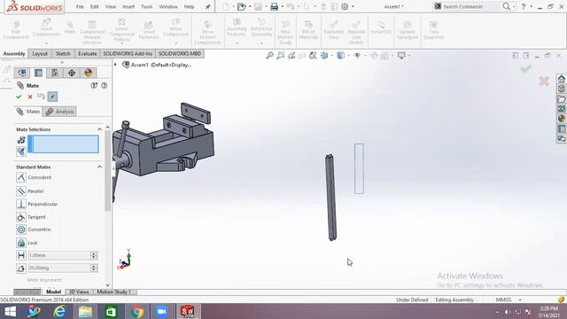 Solidworks Tutorial For Assembly Section, Solidworks Assembly