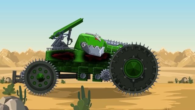 Sinking a steel sea monster | Ratte tank Vs Roadheader tank | мультики про танки смотреть онлайн