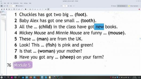 английский spotlight В фокусе 3 класс учебник страница 76 упражнении 3  Вторая часть