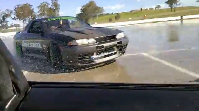 R32 Project D Drift School tandem drift in-car from S14 смотреть онлайн