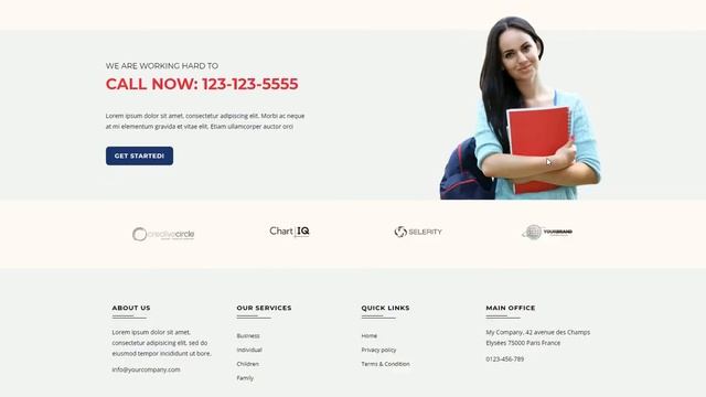 Education WordPress Landing Page Template | Olanding.com смотреть онлайн