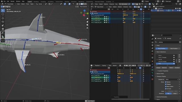 Shark Animation Tutorial in Blender 4.0 | By Malikose studio смотреть онлайн