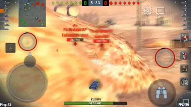 World Of Tanks Blitz. Без звука.