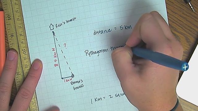 Explaining Distance And Displacement Using Pythagorean Theorem
