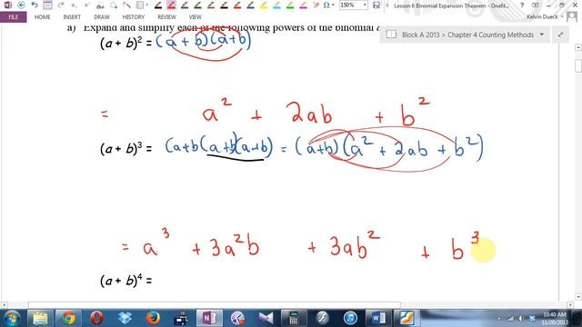 FMa12 Binomial Expansion Theorem Part 1